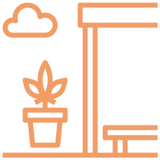 Onsite food outlets with communal Sky Terrace